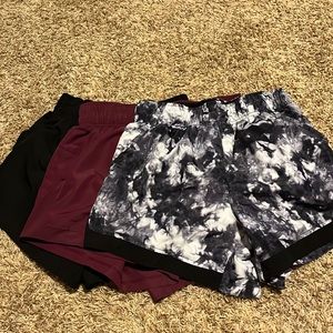 Size small athletic shorts (3 pack)